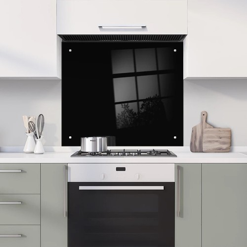 Coloured glass splashback with - splashback,