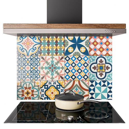 Glass splashback kitchen tile - splashback,