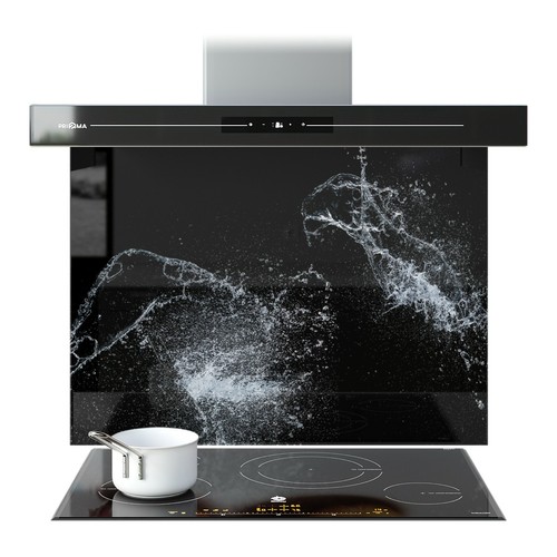 Kitchen glass splashback - glass,