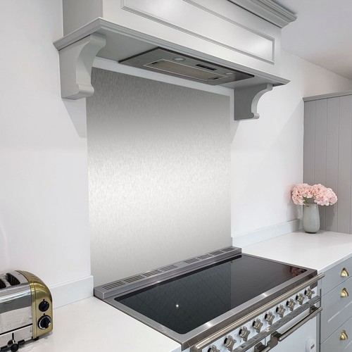Stainless steel splashback - steel,