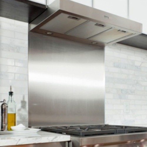 Satin stainless steel kitchen - stainless,