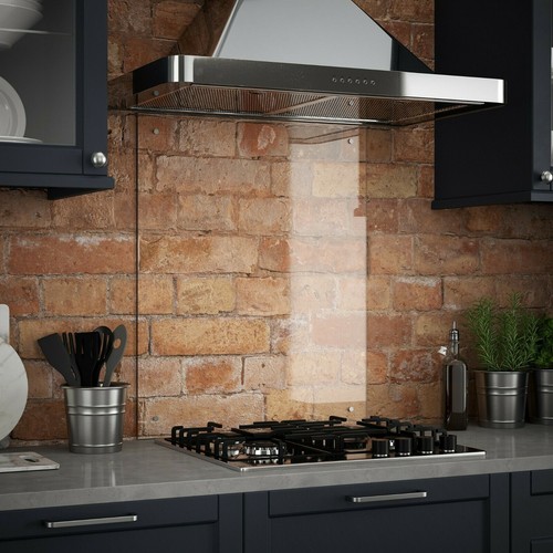 Clear glass kitchen - glass, splashback