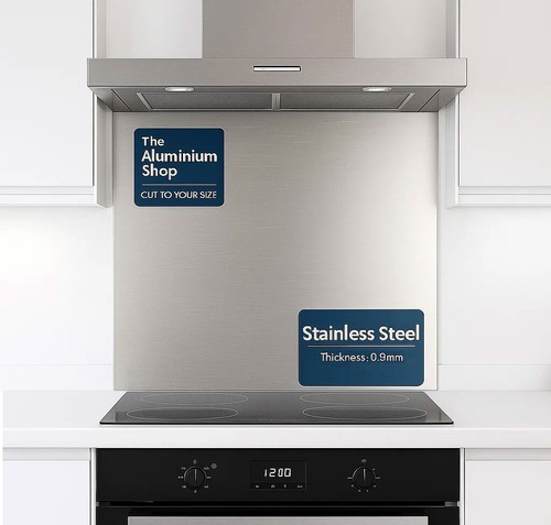 Stainless steel splashback - steel,