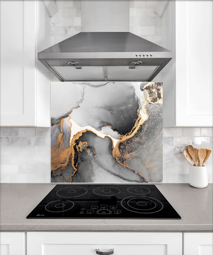 Grey gold marble style - &,