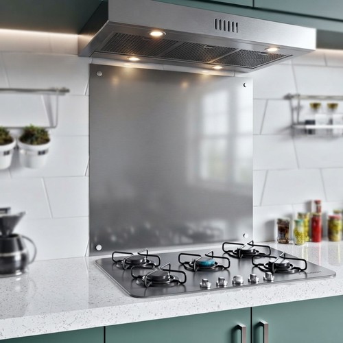 600x800mm brushed stainless - 600x800mm,