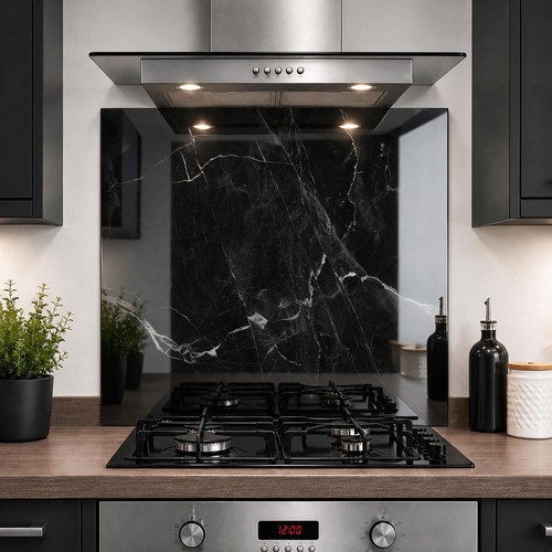 Printed glass kitchen - glass,