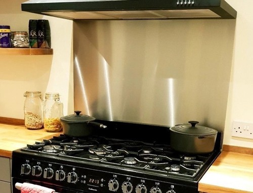Stainless steel splashback - stainless,