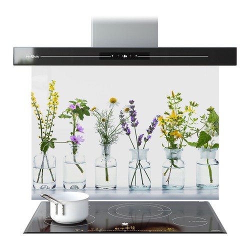 Kitchen glass splashback - kitchen,