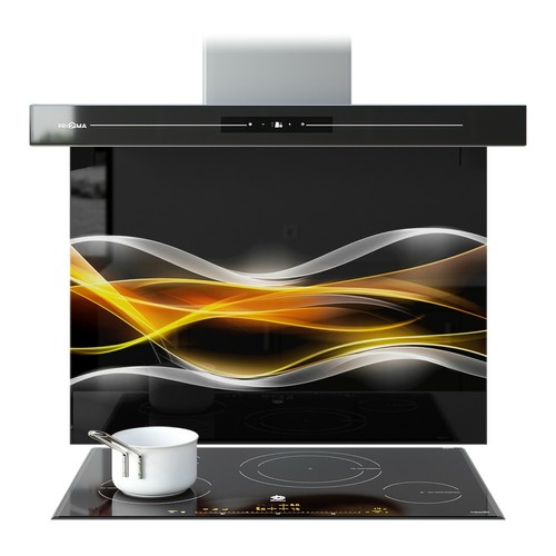 Kitchen glass splashback - glass,